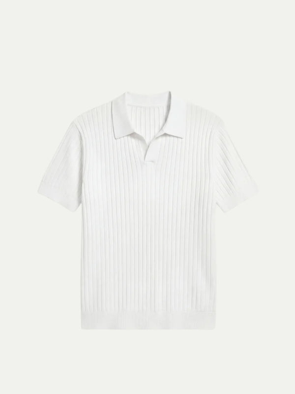 Capri Knit Polo White