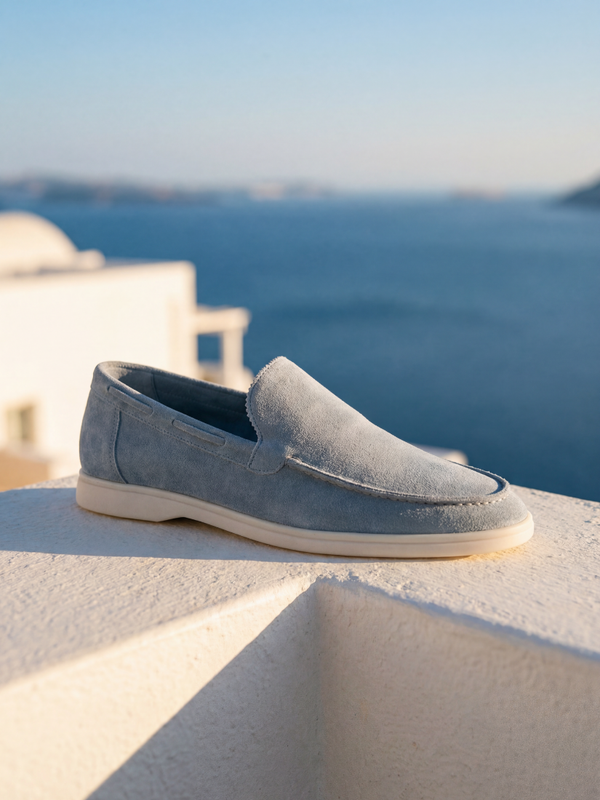 Classic Suède Loafer Baby Blue