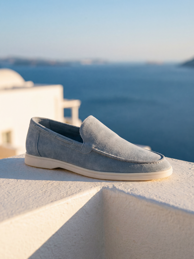 Classic Suède Loafer Baby Blue