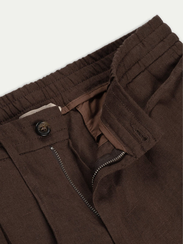 Linen Seaside Pants Chocolate