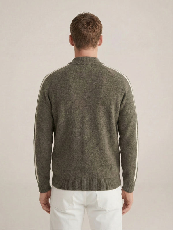 Monza Full-Zip Knit Green