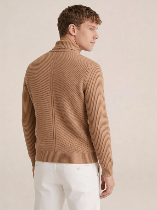 Taormina Wool Turtleneck Camel