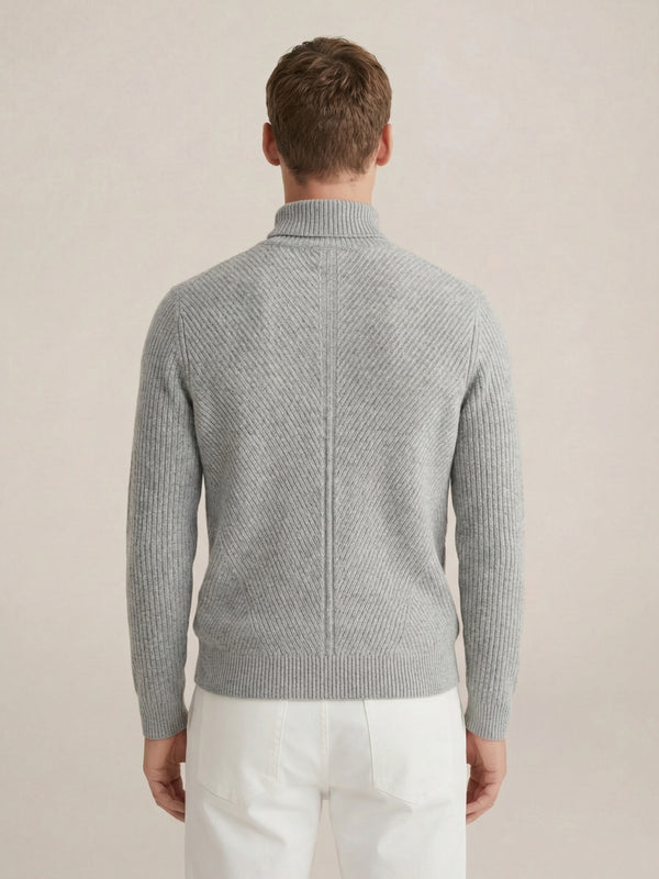Taormina Wool Turtleneck Grey
