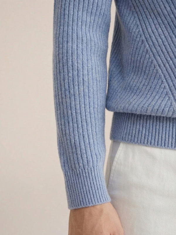 Taormina Wool Turtleneck Blue