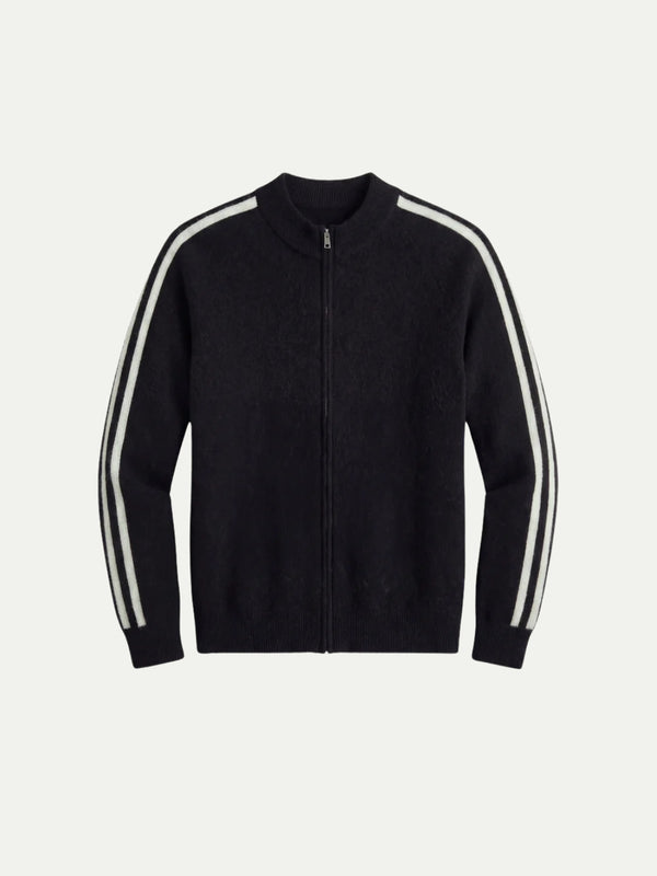Monza Full-Zip Knit Black