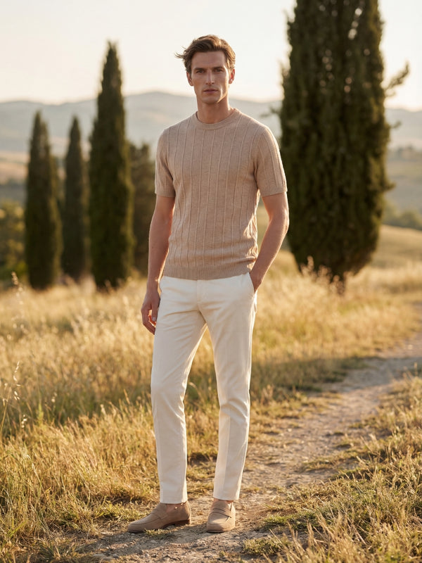 Palermo Signature T-Shirt Camel