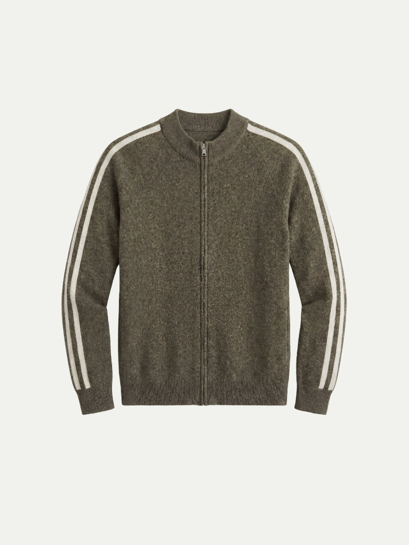 Monza Full-Zip Knit Green