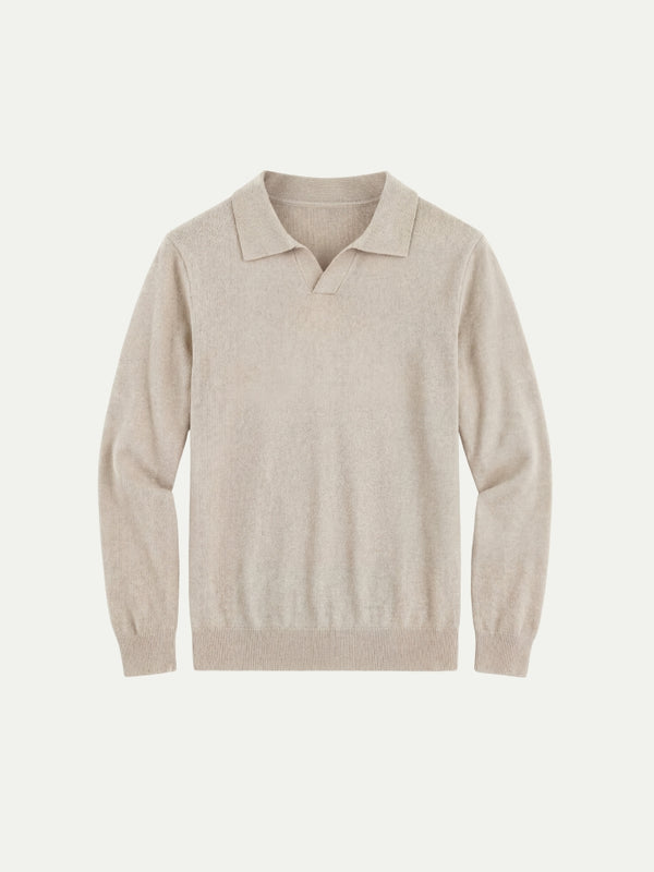 Venturi Knit Polo Beige