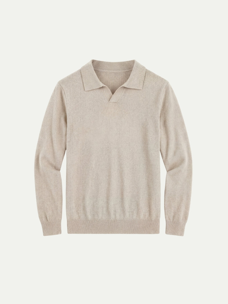 Venturi Knit Polo Beige