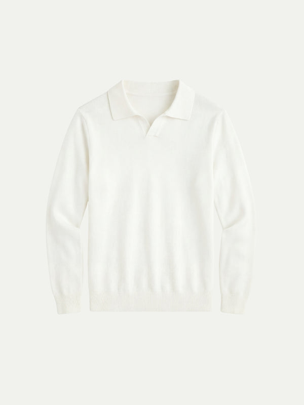 Venturi Knit Polo White