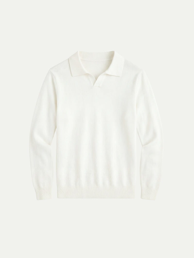 Venturi Knit Polo White