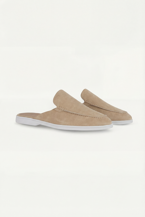 Yacht Suede Mule Beige