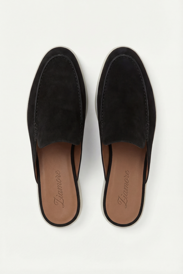Yacht Suede Mule Black