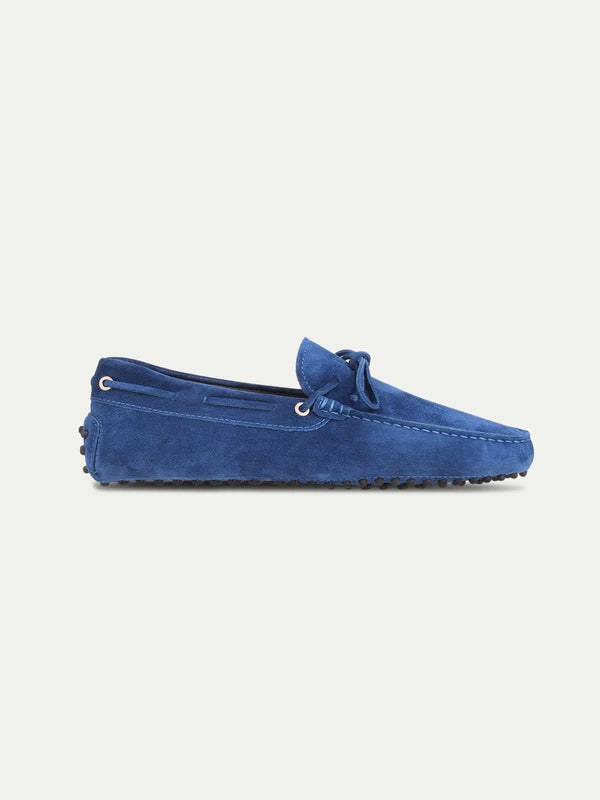 Ultramarine Suede Driving Shoes