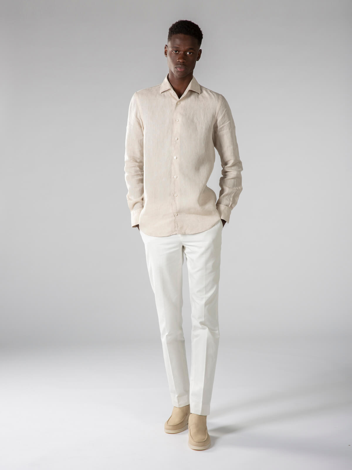 Linen Seaside Shirt Sand