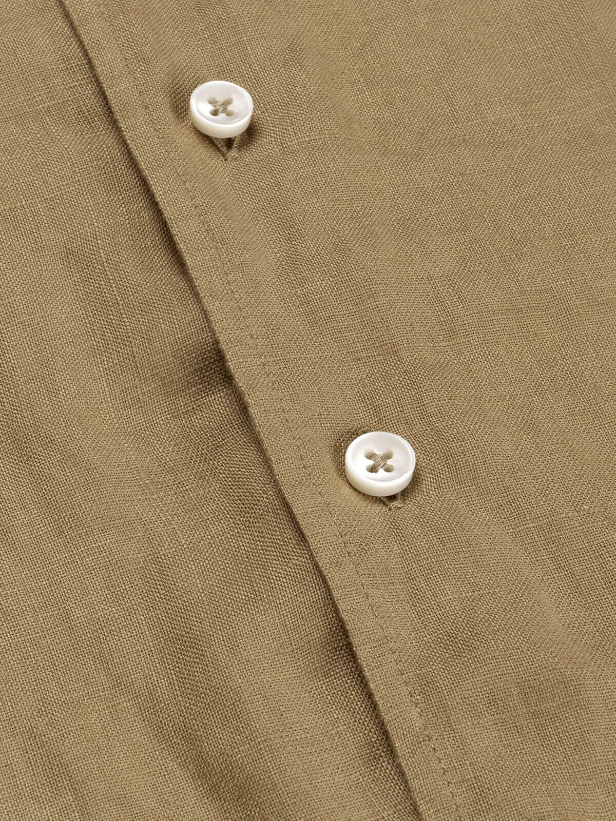 Linen Seaside Shirt Dark Taupe