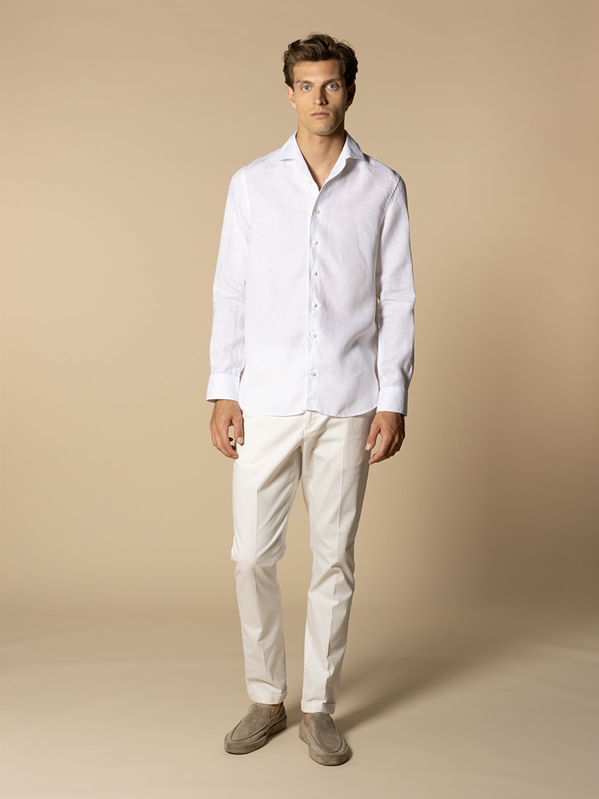 Linen Seaside Shirt White