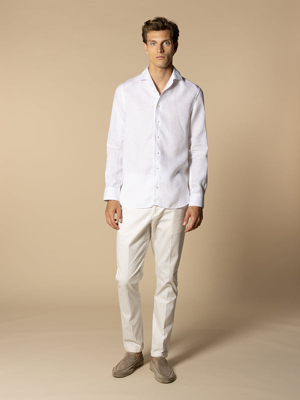 Linen Seaside Shirt White