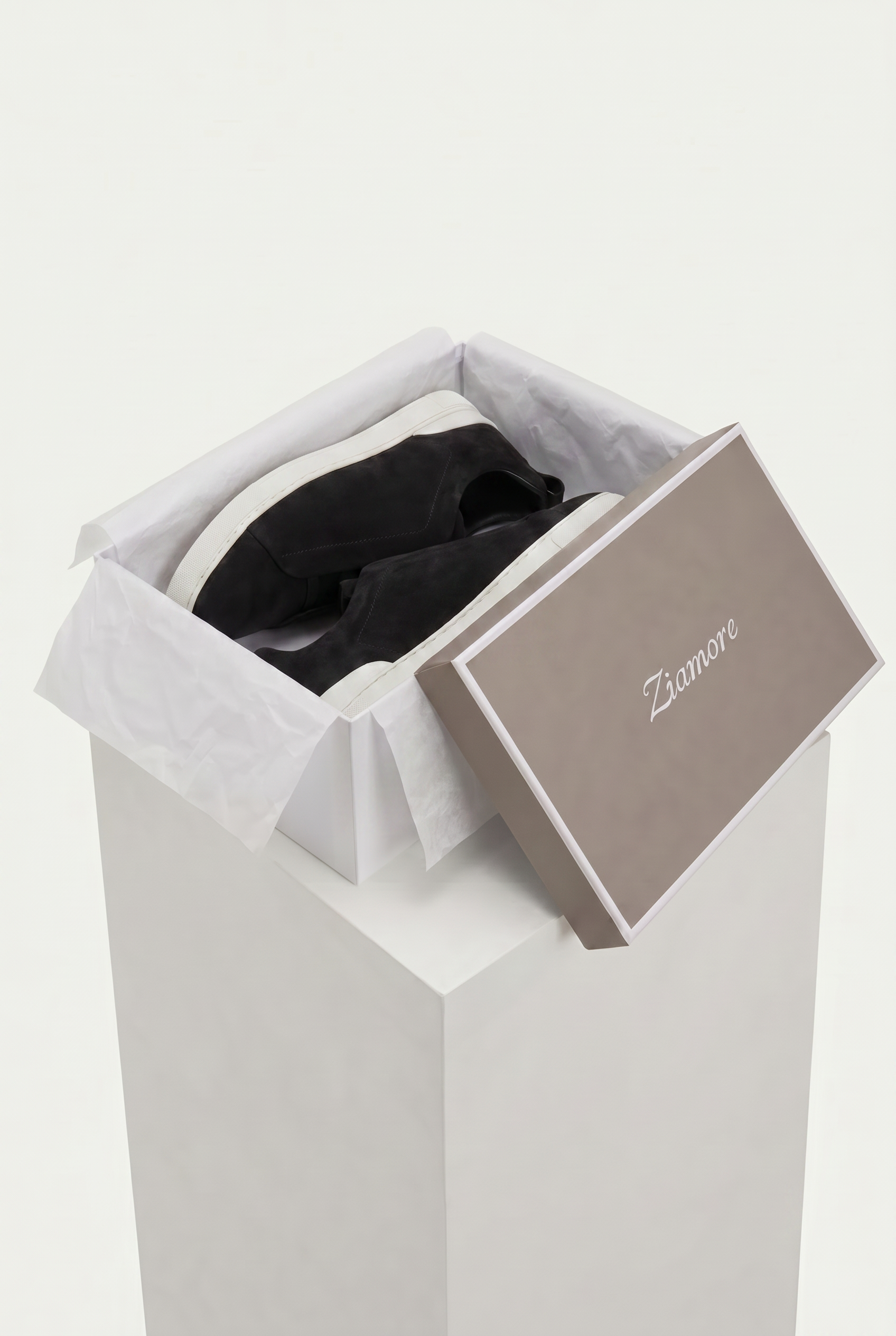 Monaco Suede Triple Stitch Sneaker Black