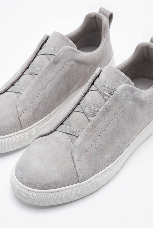 Monaco Suede Triple Stitch Sneaker Grey