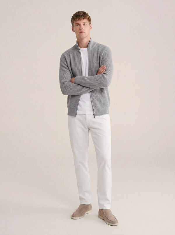 Lusciano Cashmere Cardigan Grey