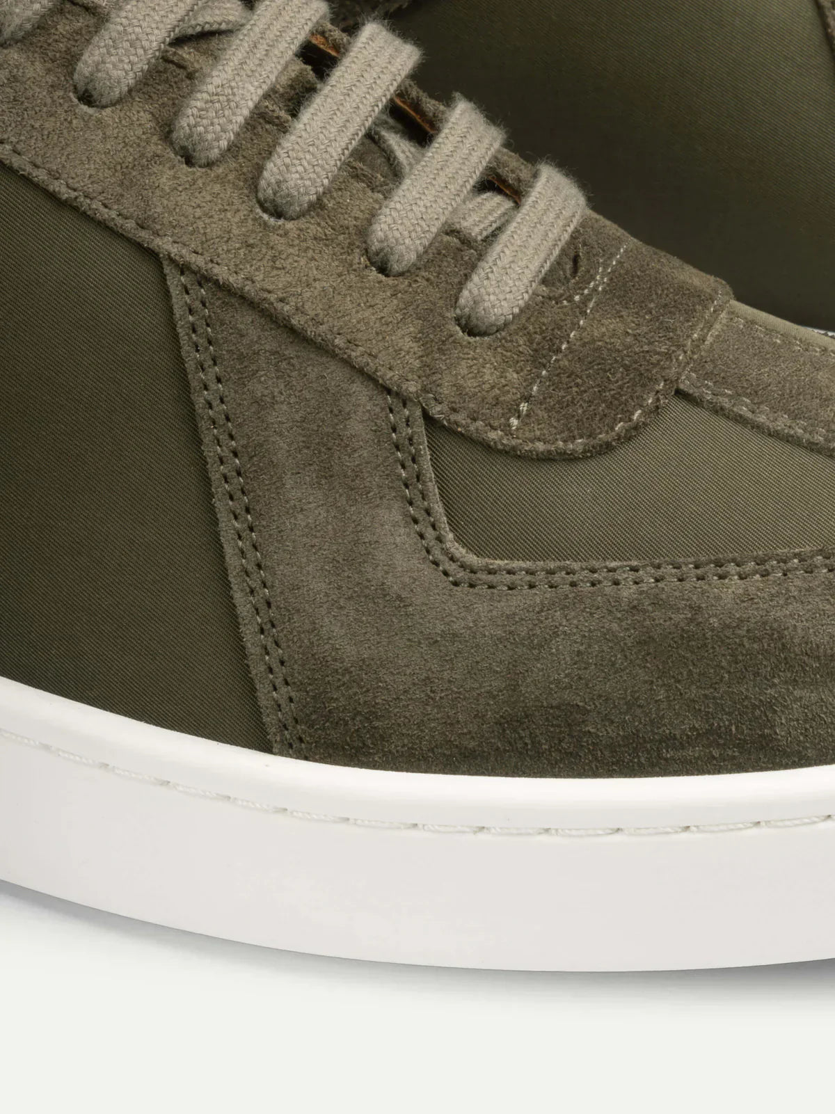 Amalfi Suede Sneaker Olive Green