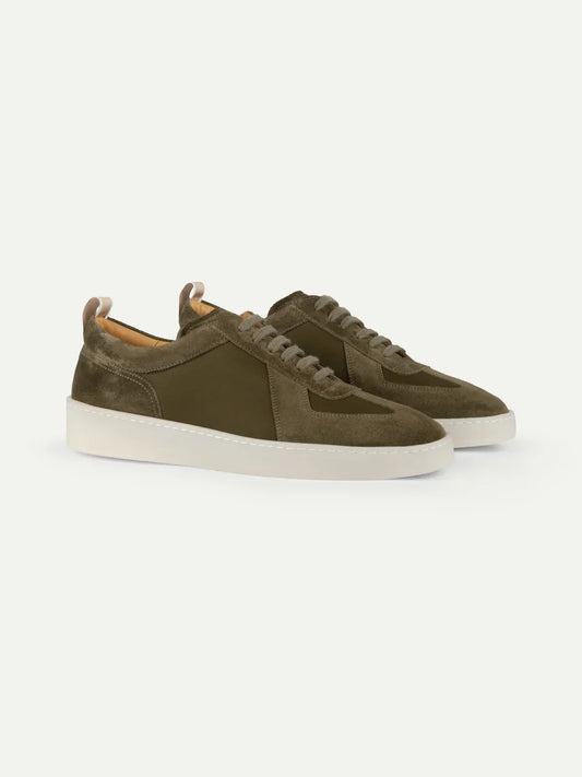 Amalfi Suede Sneaker Army Green