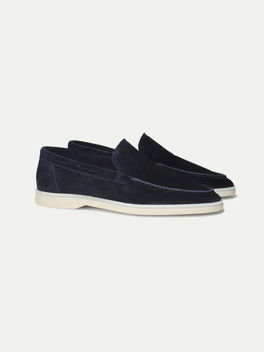 Suede Summer Loafer Navy Blue