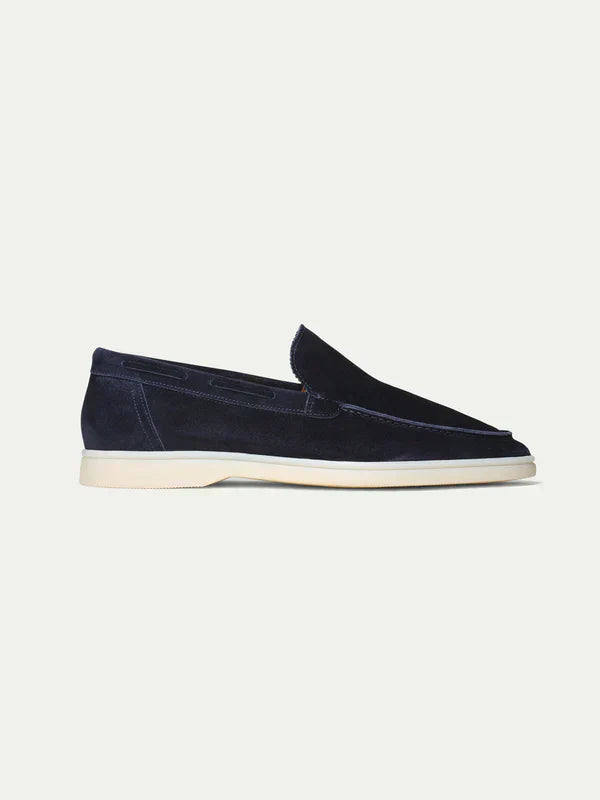 Suede Summer Loafer Navy Blue