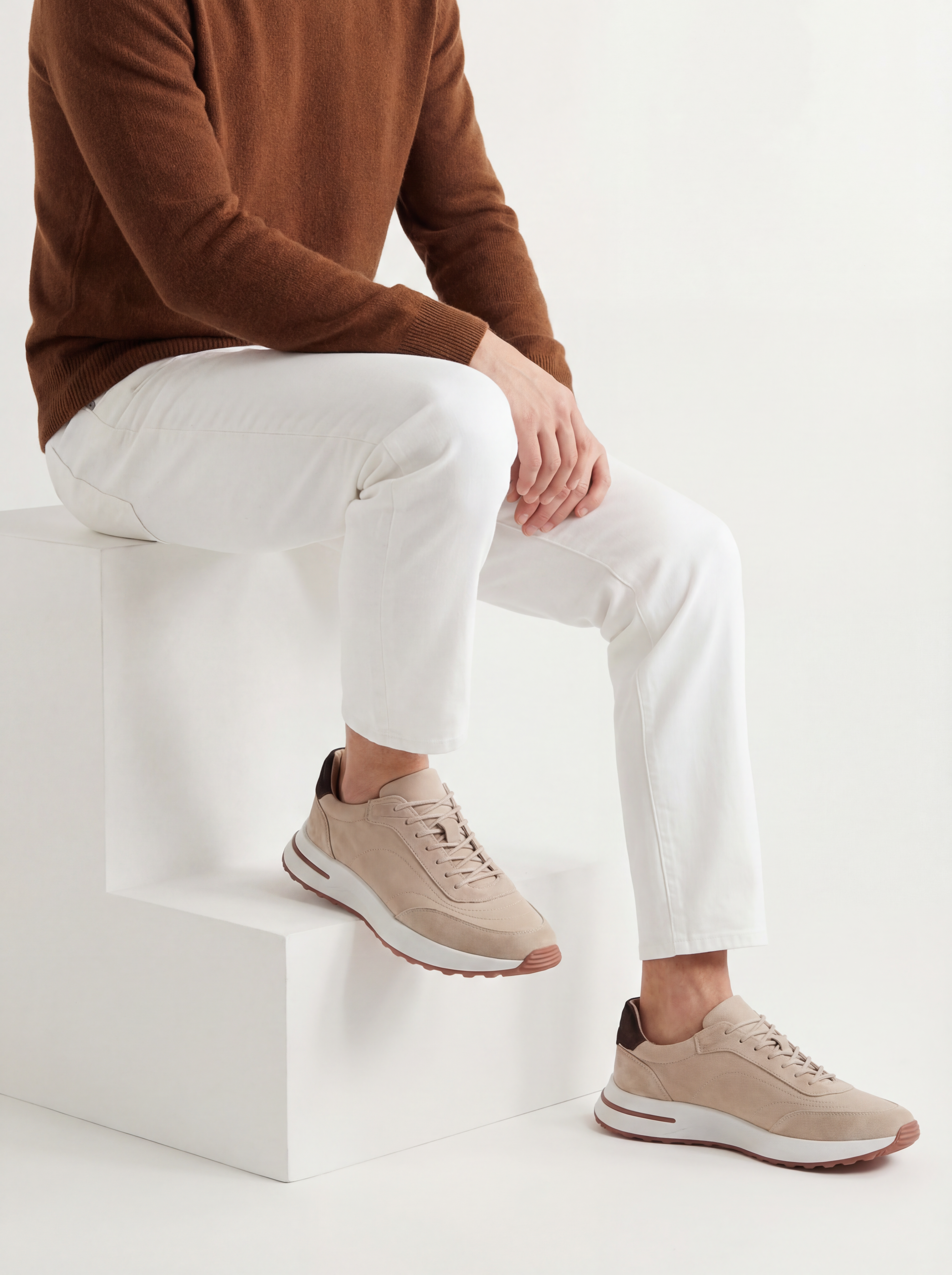 Portofino Sneaker Suede Beige