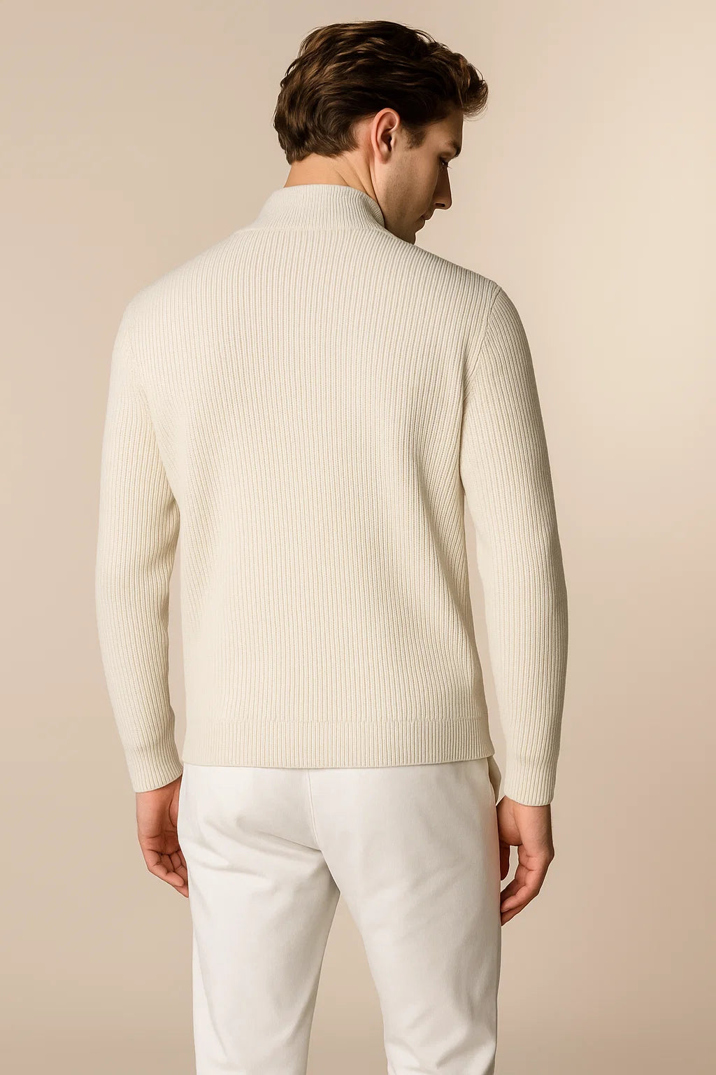 Lusciano Cashmere Cardigan Beige