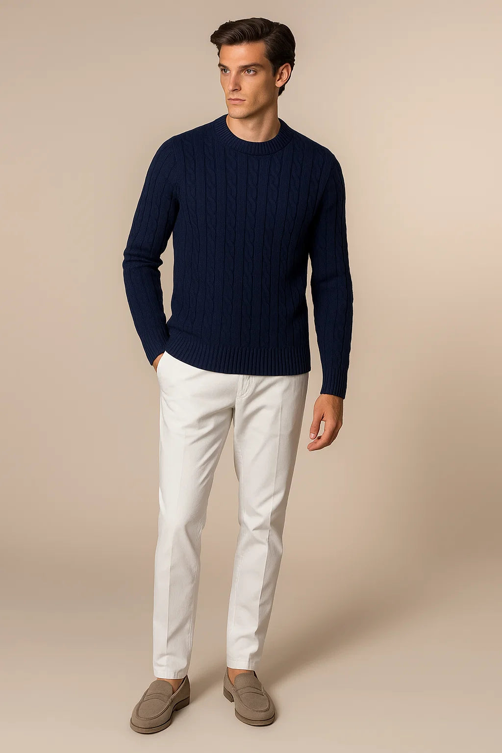 Como Cashmere Knit Navy