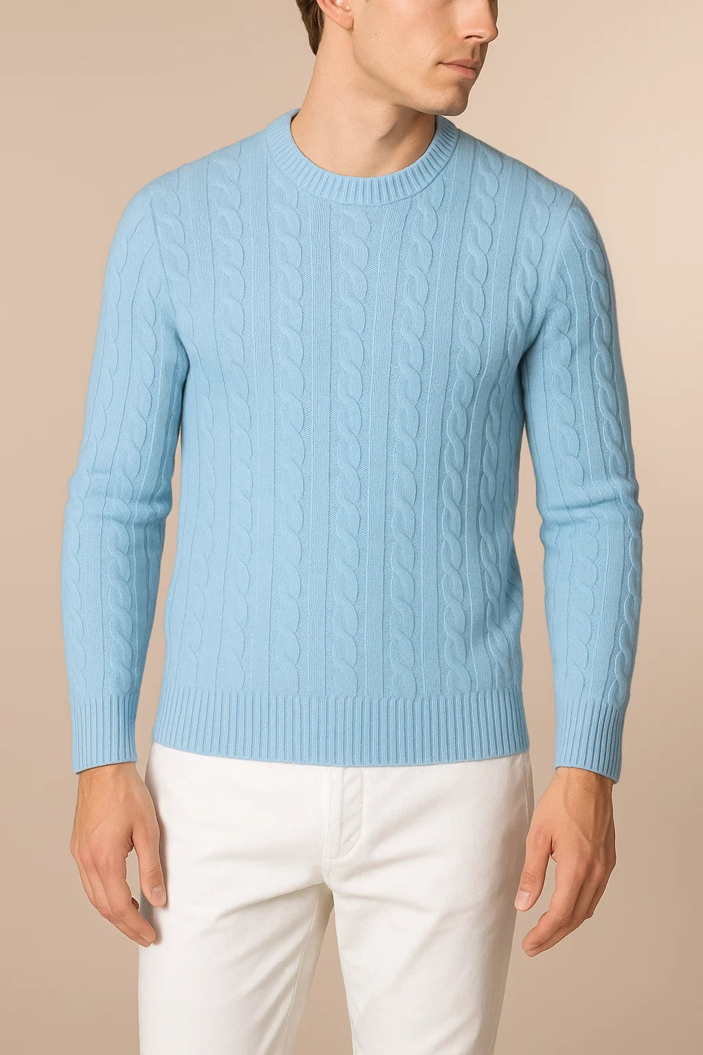 Como Cashmere Knit Baby Blue