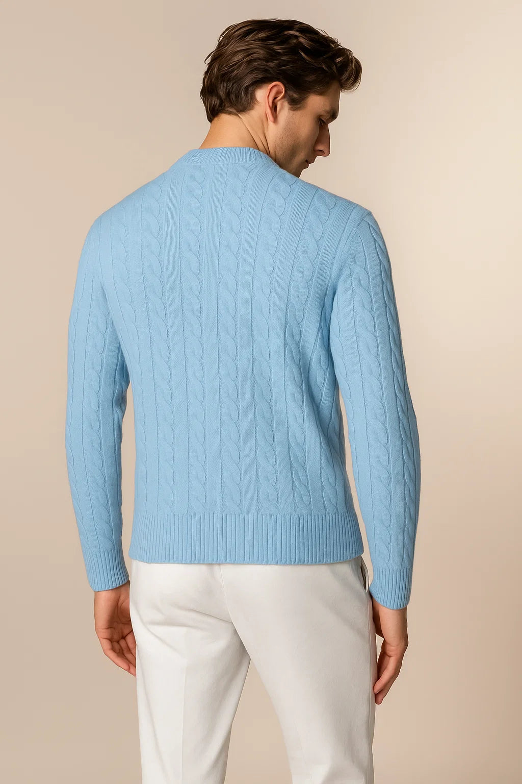 Como Cashmere Knit Baby Blue